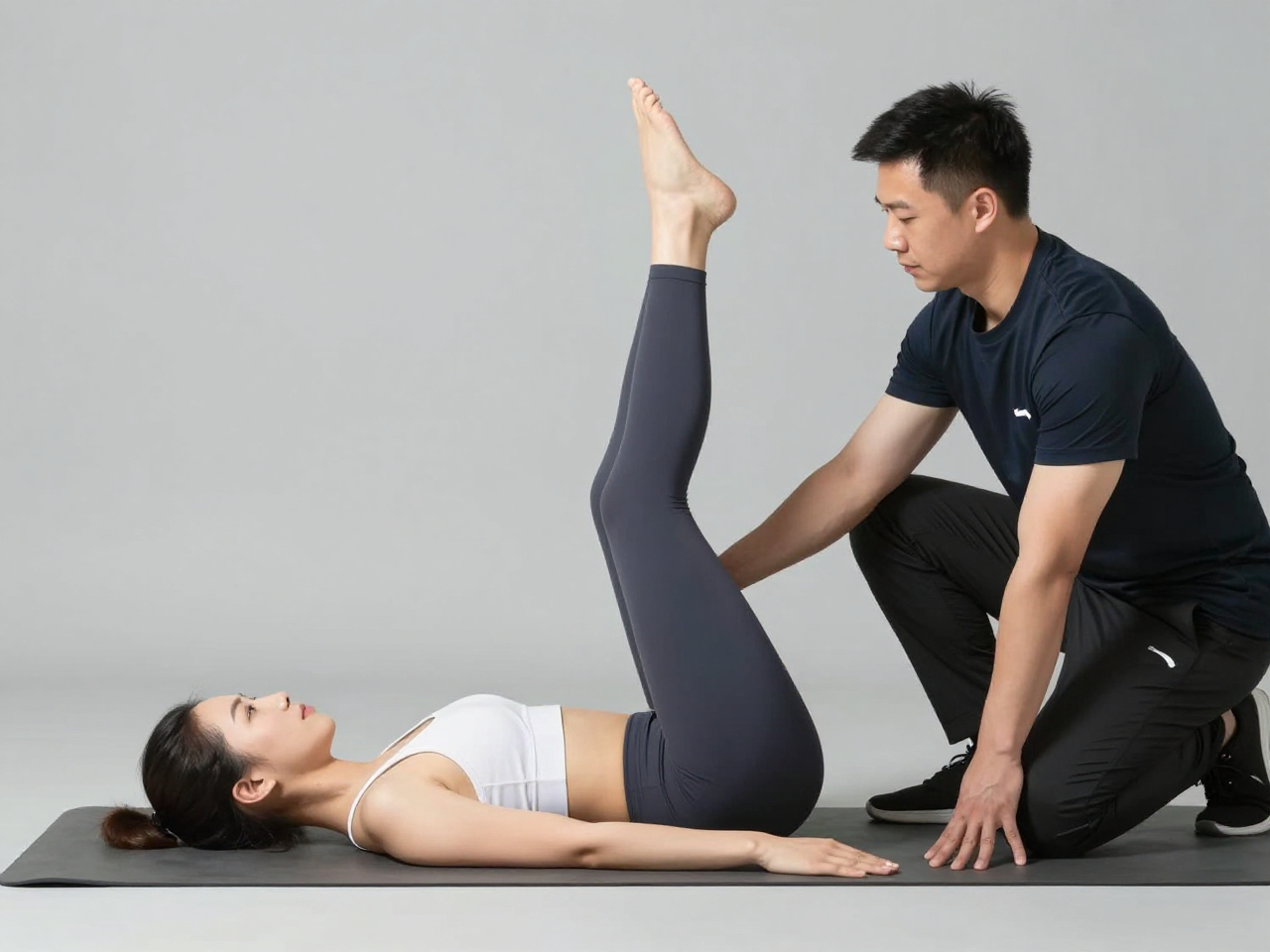 Coach guiding mobility work at ActiveForm studio